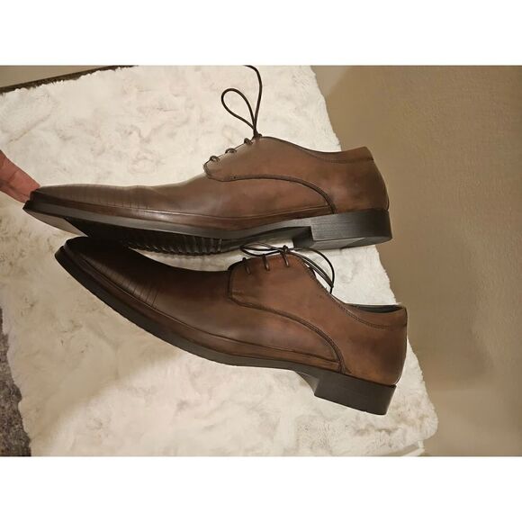 NWOB Kenneth Cole Silver Technology Set Your Clock Dress Shoes Size 14 - Picture 6 of 11